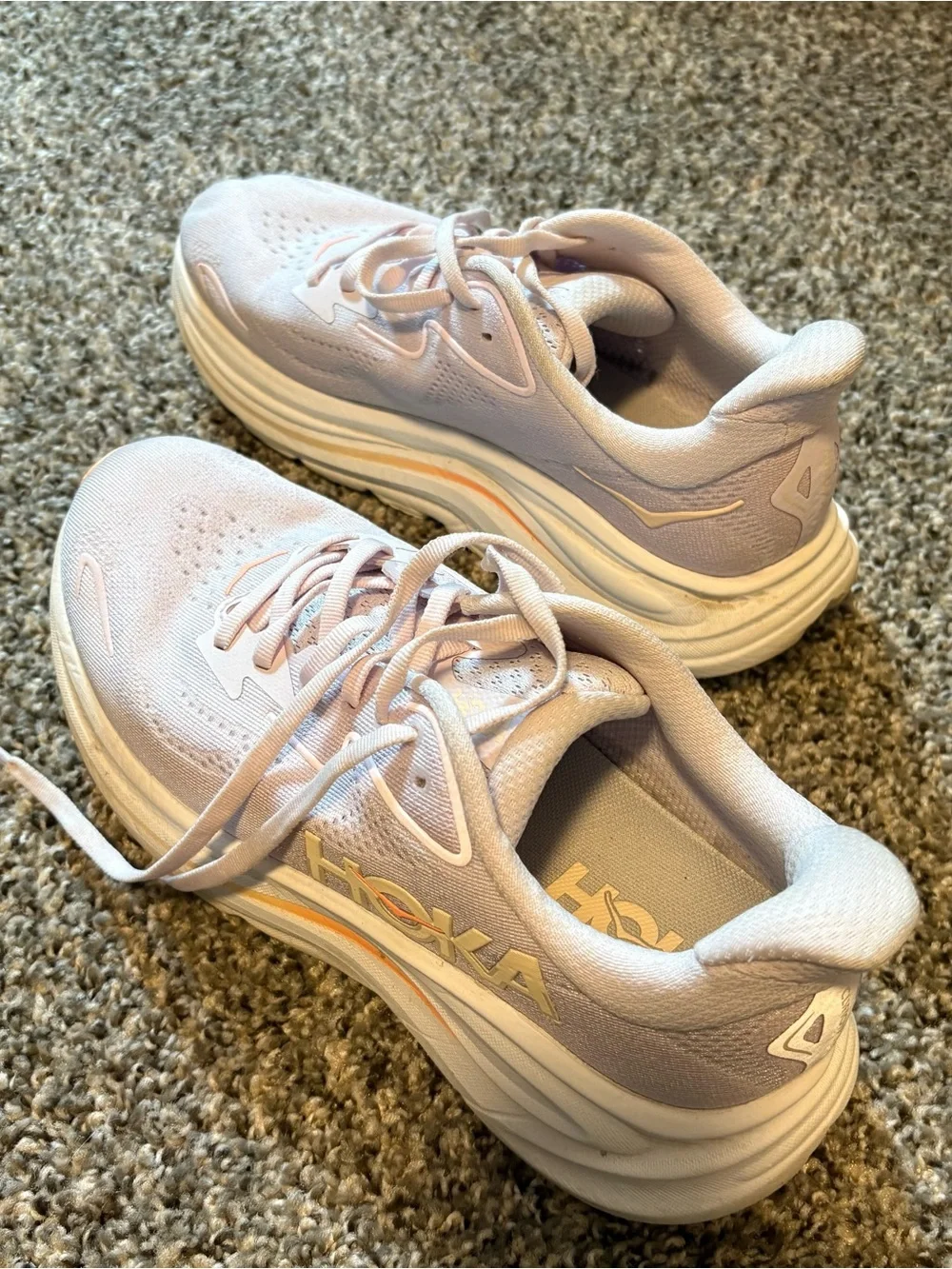 Hoka Clifton 10 Women's Lilac Cream / Tangerine Glow
